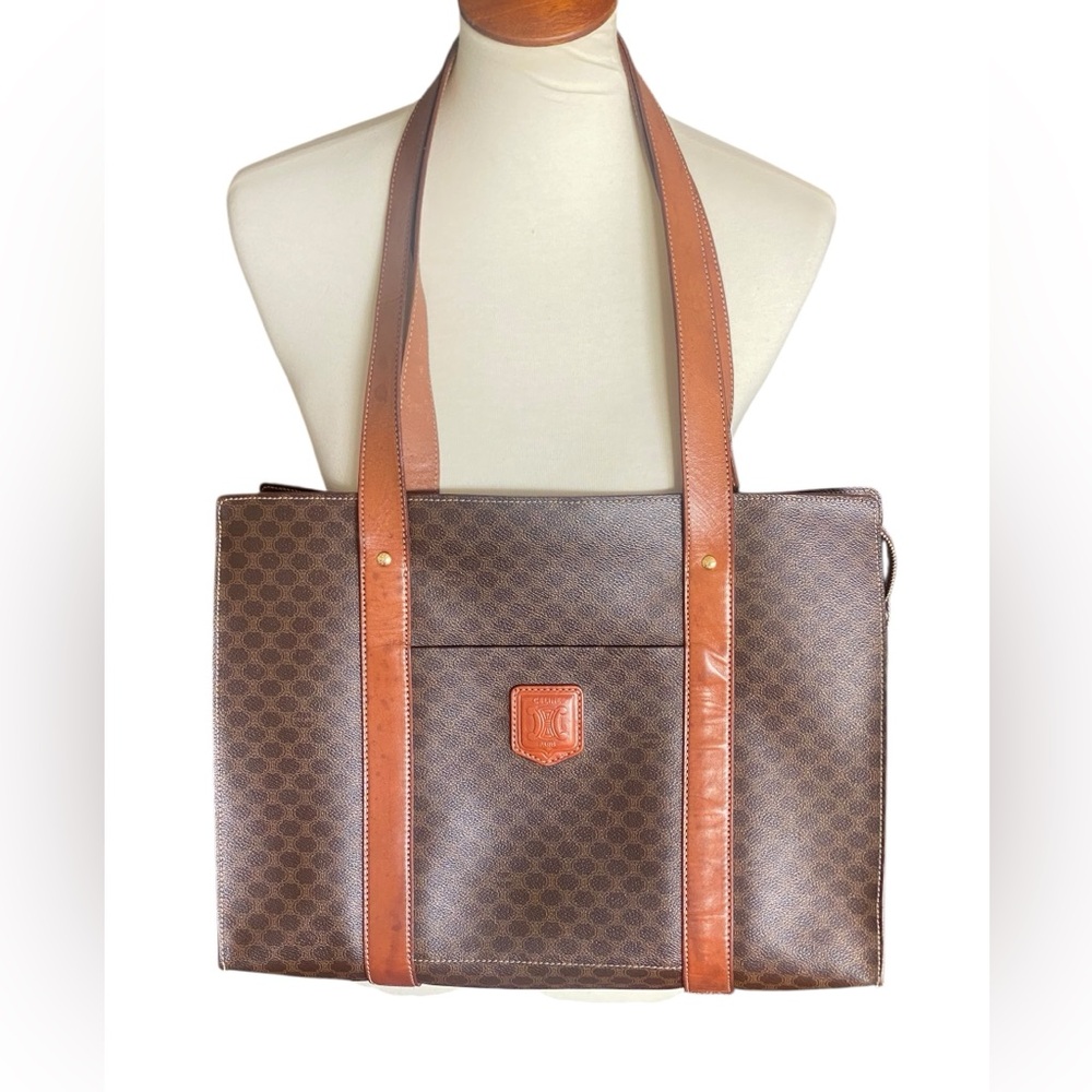 Vintage Celine Macadam Large Tote